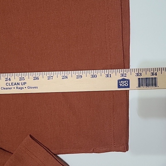 NWT JOSEPH ABBOUD Burnt Orange Ribbed Quarter Zip Pullover‎ Shirt - Size XL - Picture 13 of 15